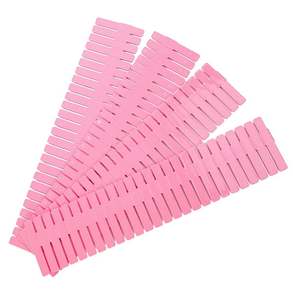 COMPUKAS Drawer Divider Pink 4Pcs 9.8x2.8x0.08In