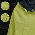 thumbnail image 4 of jtjvou Packable Rain Jacket for Women Waterproof Lightweight Raincoats Zip Up Long Sleeve Hooded Hiking Windbreaker Jackets Green XL, 4 of 9