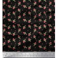 thumbnail image 1 of Soimoi Poly Georgette Fabric Seeds & Watermelon Fruits Print Fabric by Yard 42 Inch Wide, 1 of 1