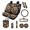 Butterfly Mushroom, variant on Yuyamidu Wolf Car Interior Accessories Full Set Car Seat Covers Steering Wheel Covers Seat Belt Covers Trash Can Coasters Rear View Mirror Covers Keychains Galaxy Lipstick Covers 13pcs