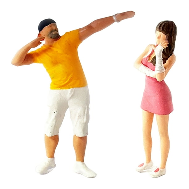 1:64 Figura Personaje Modelo Juguetes Decoración Miniaturas Coleccionable Arena Grupo amarillo