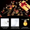 thumbnail image 2 of Lámpara LED decorativa de Navidad con cable Lámpara LED esférica Lámpara con cable con estrella y campana Lámpara con cable que funciona con pilas Lámpara decorativa con cable de cuento de hadas Decoración navideña (oro, plata, rojo) brillar Electrónica, 2 of 5