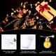 thumbnail image 2 of Lámpara LED decorativa de Navidad con cable Lámpara LED esférica Lámpara con cable con estrella y campana Lámpara con cable que funciona con pilas Lámpara decorativa con cable de cuento de hadas Decoración navideña (oro, plata, rojo) Sailing Electrónica, 2 of 5