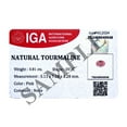 thumbnail image 4 of Certified Real 0.75 Carat Pink Tourmaline Oval Shape Brilliant Cut 7x5 mm Loose Gemstone October Birthstone, 4 of 7