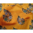 thumbnail image 4 of oneOone Silk Tabby Fabric Leaves & Floral Block Print Fabric BTY 42 Inch Wide, 4 of 4