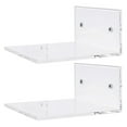thumbnail image 3 of Raindrops 2Pcs Square Hanging Rack Transparent Acrylic Wall Mounted Shower Gel Bottle Rack For Bathroom, 3 of 7