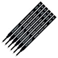 thumbnail image 1 of Paquete de 6 recargas Schmidt 888 para rollerball, tinta negra, punta media, 1 of 3