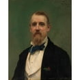thumbnail image 2 of Raimundo de Madrazo y Garreta 15x18 Black Ornate Wood Framed Double Matted Museum Art Print Titled - Samuel P. Avery (1822-1904) (1876), 2 of 5