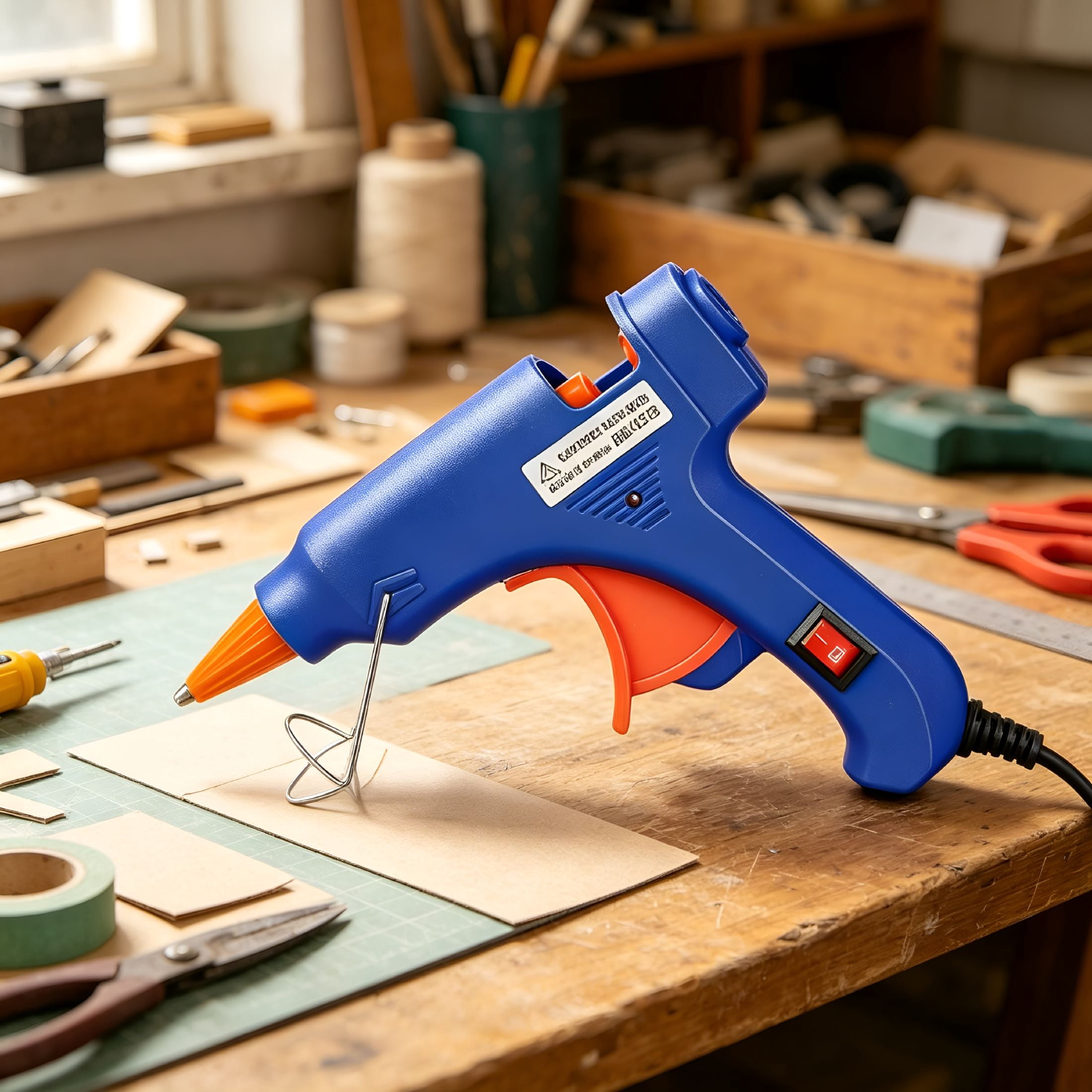 CURYMAY 12 Pcs Mini Glue Gun Crafts Hot Melt Guns Low Temp Glue with Burn Protection Fast Preheating and Easy Squeeze Trigger for School Diy Arts Class Projects Home Quick Repairs,20 W