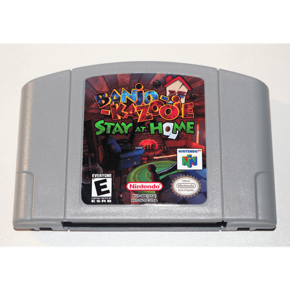 Banjo-Kazooie: Stay At Home N64 Game Card