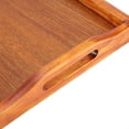 thumbnail image 6 of Delaman Wooden Serving Tray Large with Handles Homes & Gardens for Tea Water Drinks Breakfast Food  (Brown, Rectangle), 6 of 12