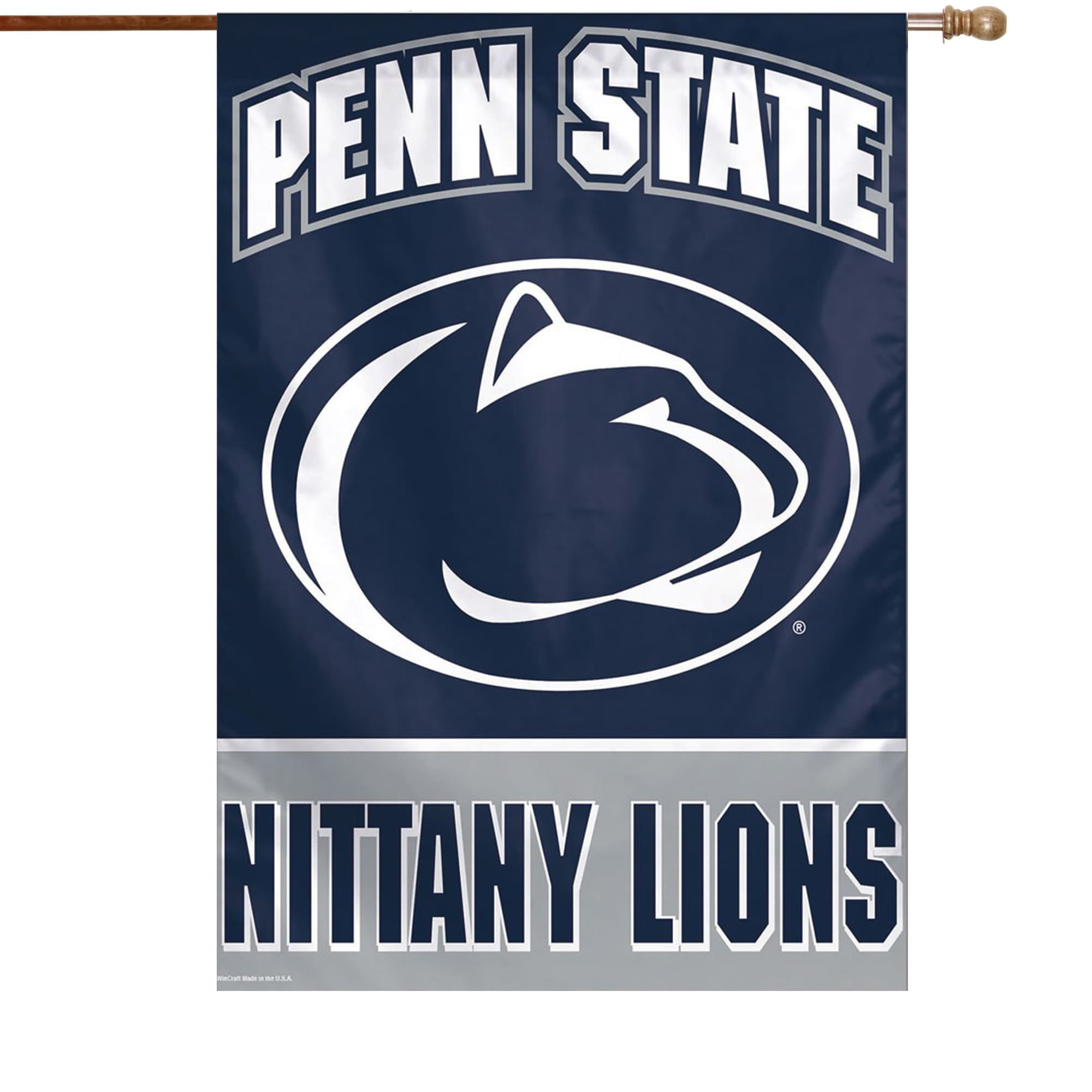 Rico Industries NCAA Penn State Nittany Lions 18 State Shape Pennant Soft Felt Material 