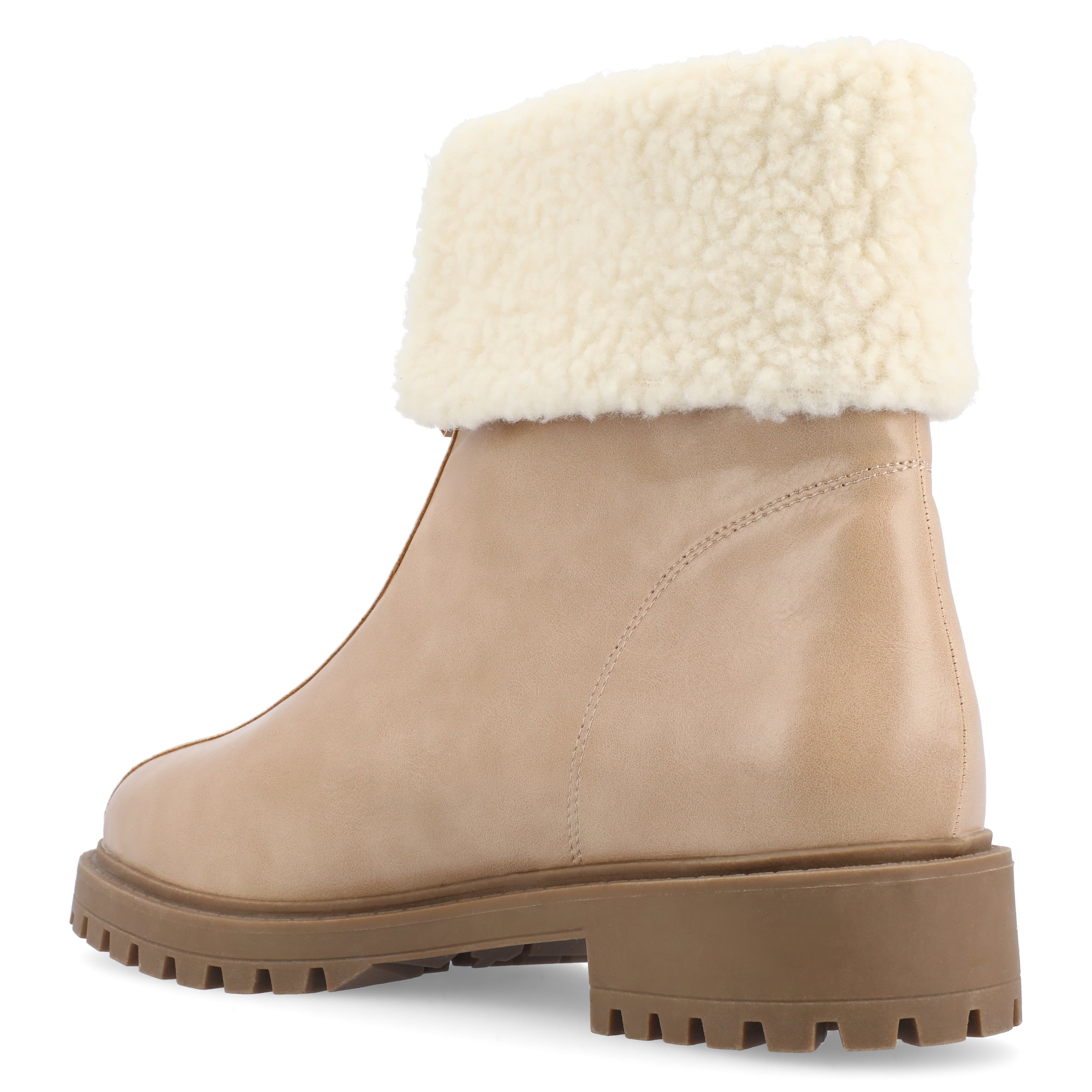 Journee Womens Fynn Almond Toe Block Heel Ankle Booties