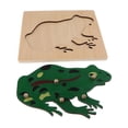 thumbnail image 4 of 2pcs Juguete de Rompecabezas de Animales Modelo de Rana/ de para Desarrollo de Inteligencia de Baoblaze Juguete de rompecabezas de madera, 4 of 6