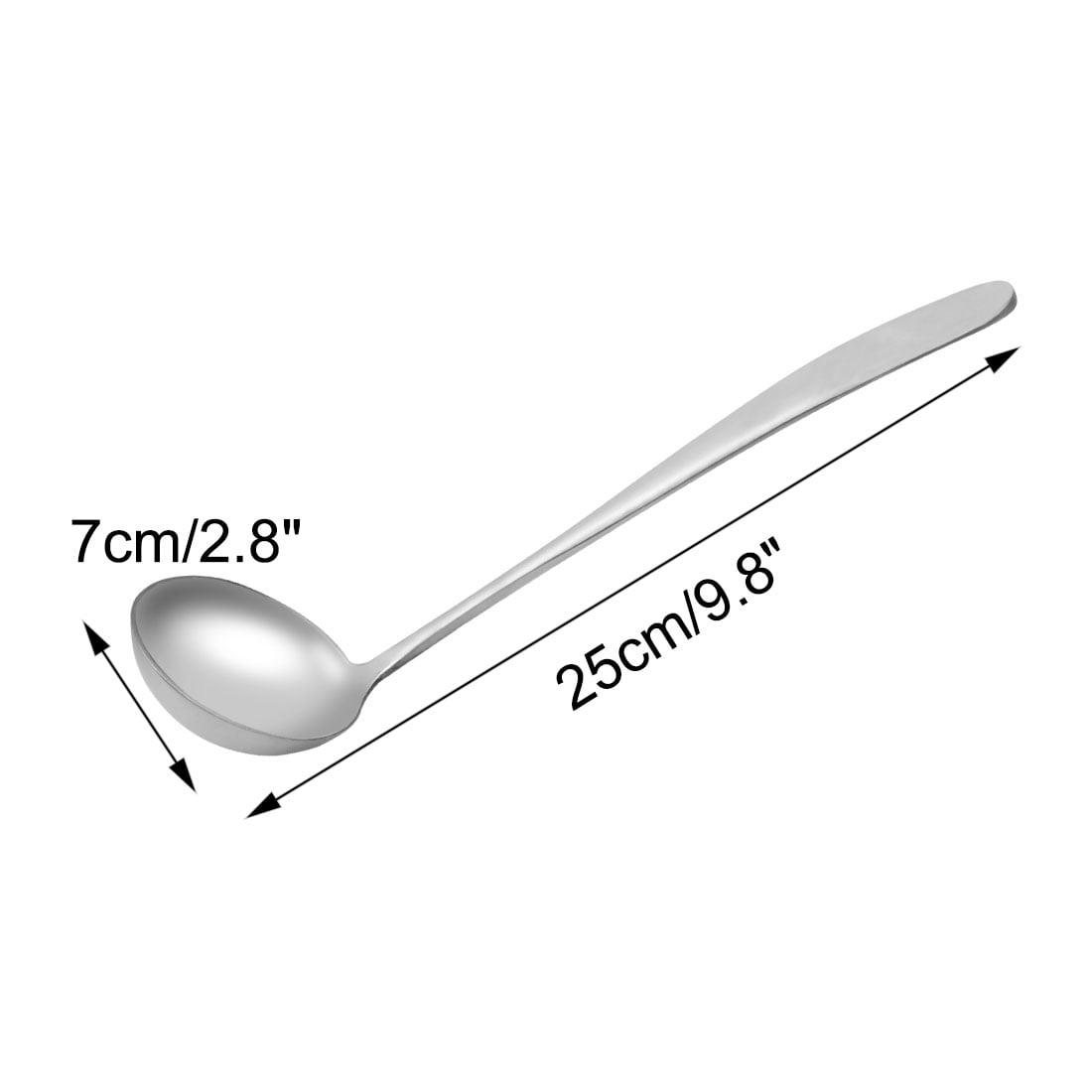 Unique Bargains Stainless Steel Soup Ladle with Peach Shape for Serving Hot Pot