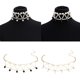 thumbnail image 5 of Collar de Gargantilla de Perlas Yinane con Colgante de Múltiples Capas para Mujer Boda Novia Negro, 5 of 8