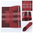 thumbnail image 2 of Unique Bargains 6 Packs Print Placemats for Dining Table Decor Red, 2 of 7