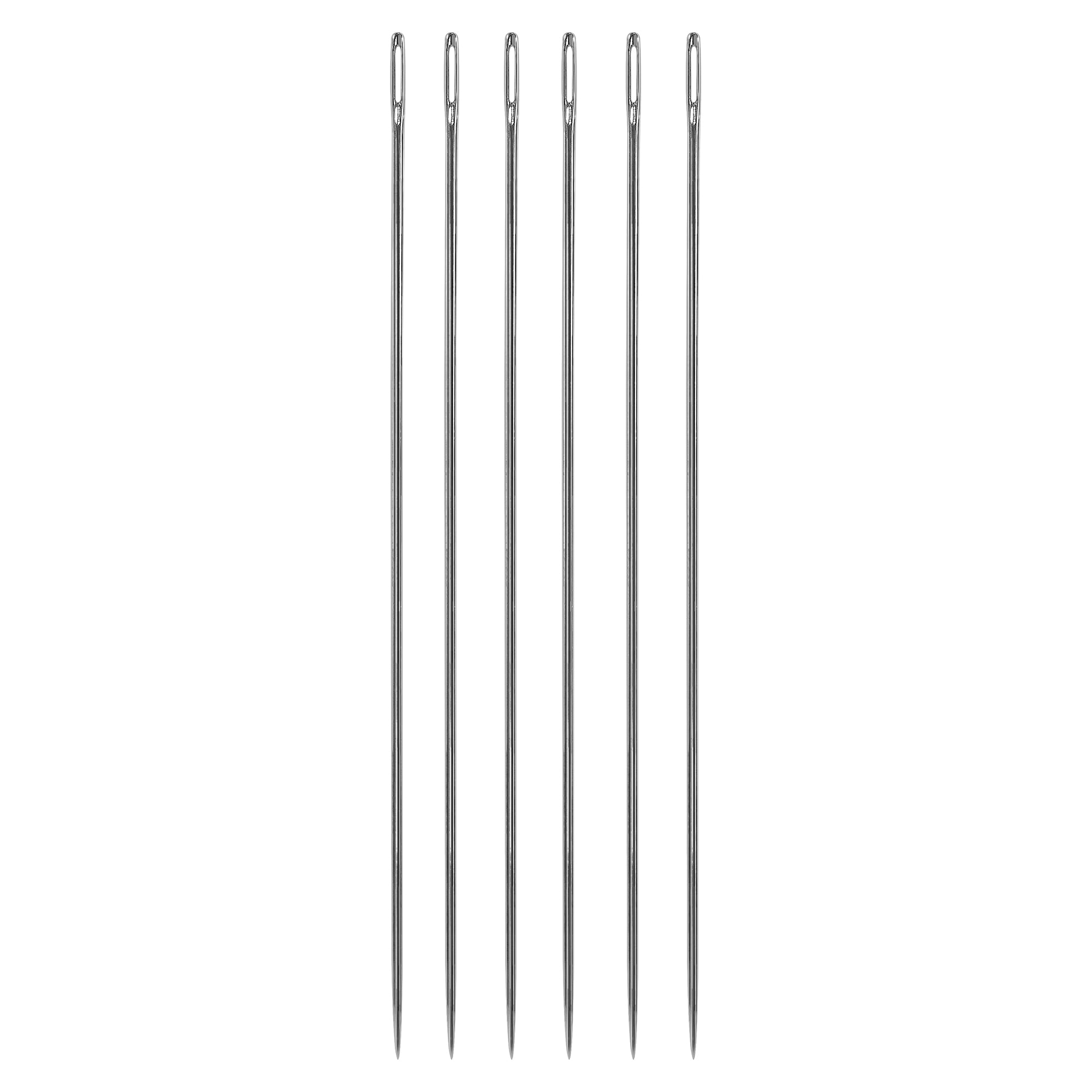 Hello Hobby Quilting Basting Steel Hand-Sewing Needles, Size 7, 6 Pieces