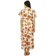 thumbnail image 4 of Bimba Delivery Maternity Gown Caftan Maxi, Front & Back Button Kaftan Dress, 4 of 7