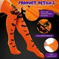 thumbnail image 5 of Bas Roses Chaussettes d'Halloween pour Femmes Filles Imprimé Chauves-Souris Motif Coloré Fantaisie Mignon, 5 of 5
