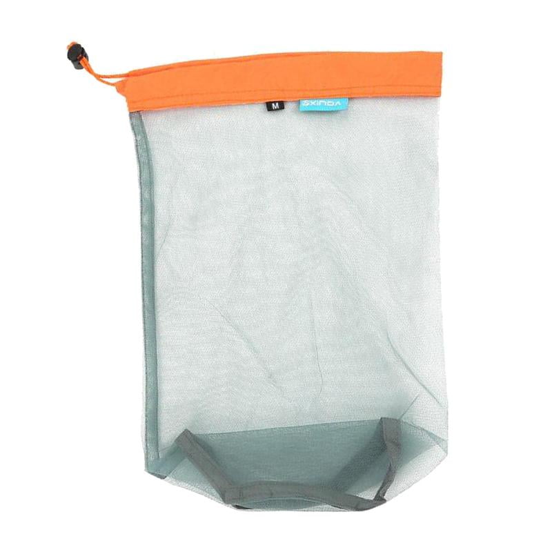 EY_ Ultra Light Mesh Stuff Sack Storage Drawstring Bag For Travel Camping Hi FJ 