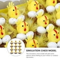 thumbnail image 3 of GOOHOCHY 12pcs Pascua Chick Decor Simulación Mini Chicks Decoración de escritorio para el hogar (Amarillo), 3 of 7