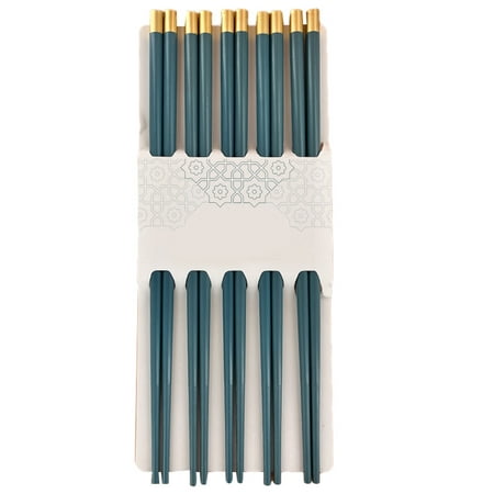 

Reusable Chopsticks Dishwasher Safe Non-Slip Chop Sticks Set sea blue sea blue，G103605