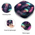 thumbnail image 3 of Jellyfish Sanitary Napkin Storage Bag Makeup Pouch for Purse, Small Sanitary Napkin Disposal Bags, in Velvet, Sponge, Oxford Fabric, 4.7x6.6x6.6 in, 3 of 6