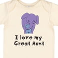 thumbnail image 4 of Inktastic I Love My Great Aunt Elephant Purple Blue Boys Baby Bodysuit, 4 of 5