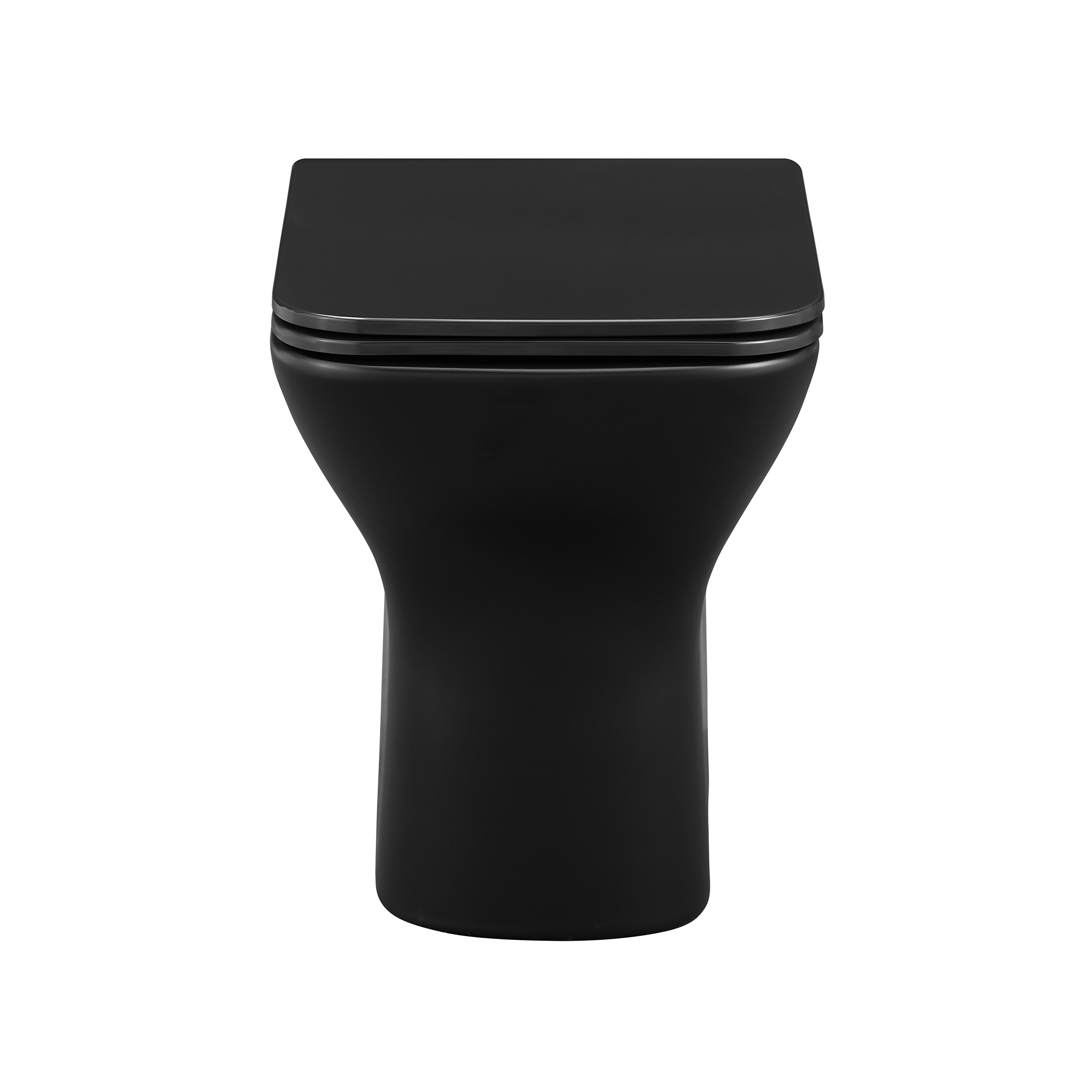 Charme Back-to-Wall Elongated Toilet Bowl in Matte Black