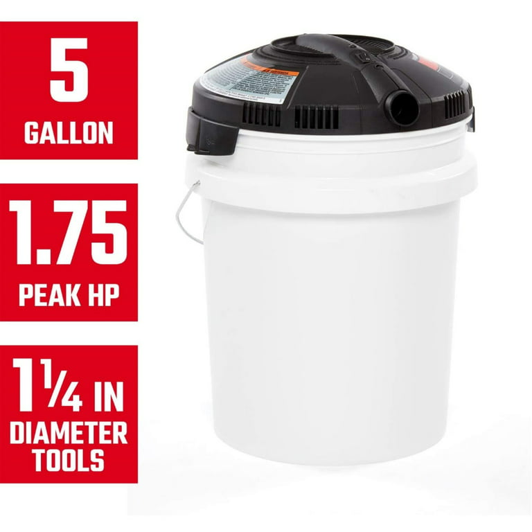 Have a question about Bucket Head 5 Gallon 1.75 Peak HP Wet/Dry