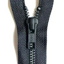 YKK Open End Zip - Black Metal Tooth/Finish - Heavy Duty - Hd-3-6/7/8/9/11/16/17/18/19/20/21/22/23/24/25/26/27/28/29/30/31/32/33/34/35/36/37/38/39/40 Inch (30 Inch (76 cm)) Black