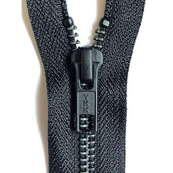 YKK Open End Zip - Black Metal Tooth/Finish - Heavy Duty - Hd-3-6/7/8/9/11/16/17/18/19/20/21/22/23/24/25/26/27/28/29/30/31/32/33/34/35/36/37/38/39/40 Inch (27 Inch (68.5)) Black