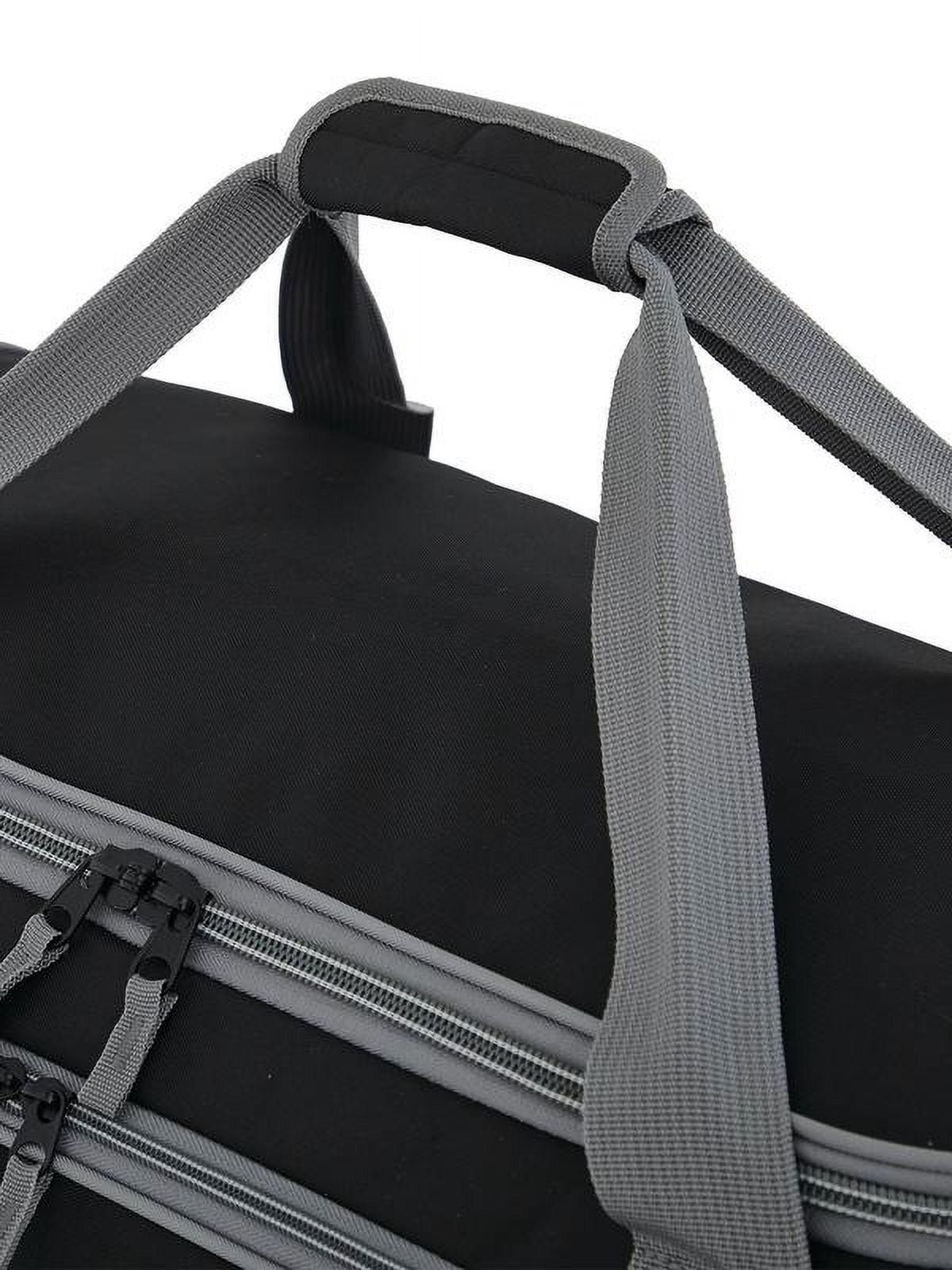 Wrangler 30" Drop-Bottom Rolling Travel Duffel with Interior Toiletry Pocket - Sharkskin