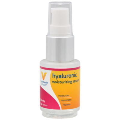 The Vitamin Shoppe Hyaluronic Booster Serum, Moisturizing, Rejuvenating and Restoring Facial Serum, Beauty Supplement, Best Used with Hyaluronic Crème (1 Ounces (Best Whitening Supplement In Japan)