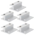 thumbnail image 1 of 5pcs Glass Shelf Bracket Rectangular Glass Shelf Bracket 2-hole Tile Shelf Clip, 1 of 4