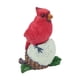 thumbnail image 2 of Estatua de pájaro rojo de Navidad Colamx escultura decorativa para jardín interior y exterior 10 cm x 6,3 cm x 12,5 cm, 2 of 8