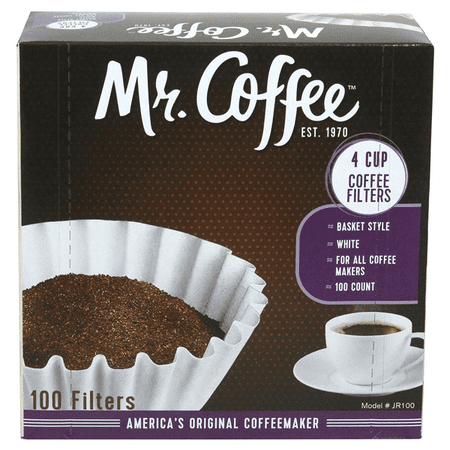 Mr. Coffee 4 Cup Basket Coffee Filters – 100 Count - Walmart.com ...