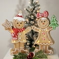 thumbnail image 3 of Northlight LED Lighted Gingerbread Boy with Frosted Cookie Star Christmas Figurine - 15.5", 3 of 7
