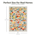 thumbnail image 7 of Joyfy 5x7 Area Rugs Non-Slip Washable, Large Boho Floral Living Room Rug with Rubber Backing, Soft Carpet for Bedroom, Dining Room, Kids Nursery (Beige), 7 of 7