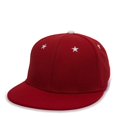 thumbnail image 4 of OC Sports ALL-STAR Flexible Fitting Cap - Red, 4 of 8