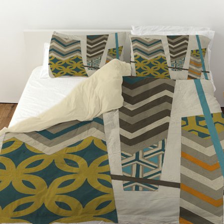 Manual Woodworkers & Weavers Abstract Scrapbook 1 Duvet Cover