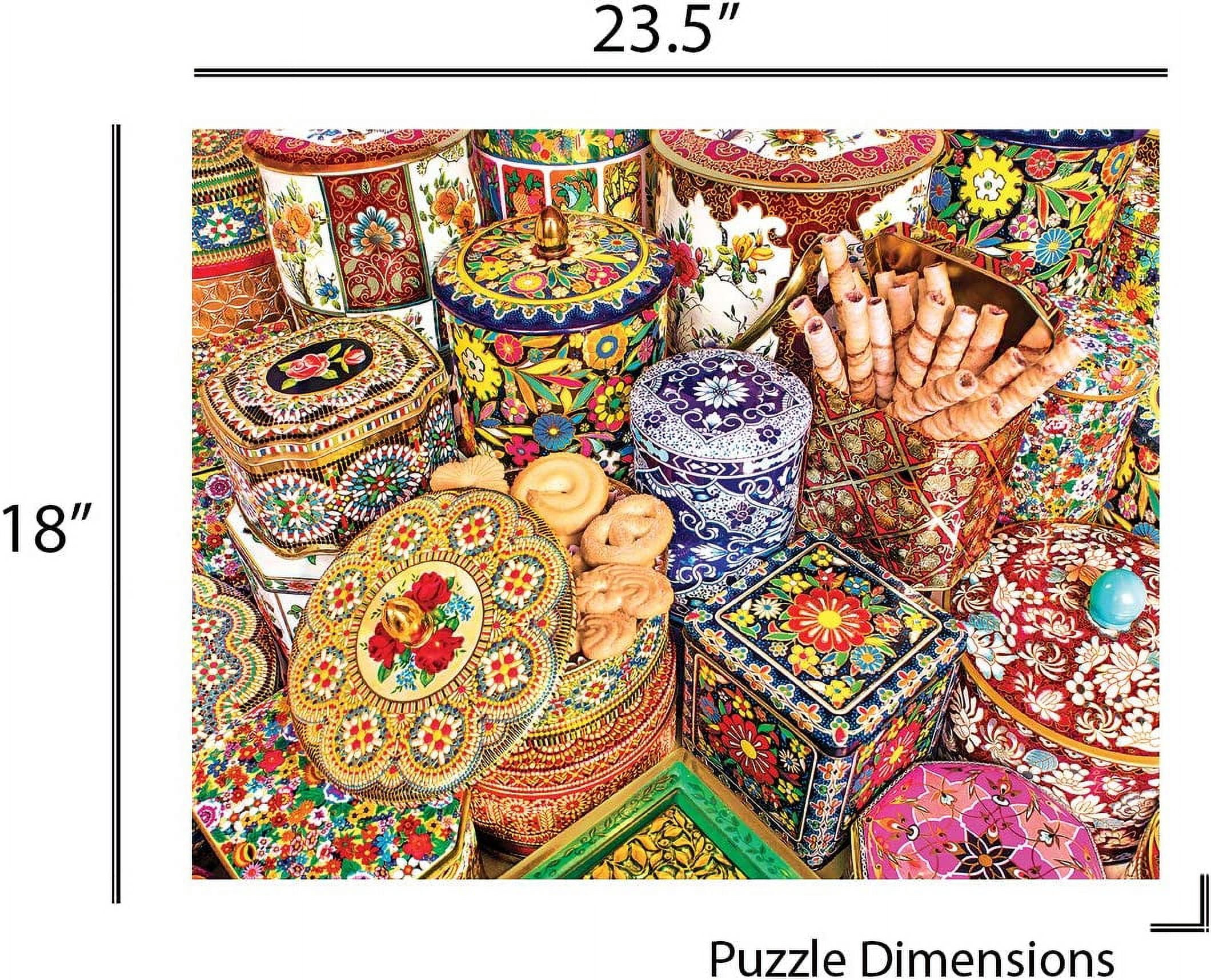 Mini Jigsaw Puzzle For Adults - 150 Piece Small & Challenging Micro Puzzle, Sakura Villa Design, 6x4 Inches - Fun Home Decor & Entertainment
