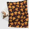 thumbnail image 6 of Sigee Cartoon Pizza for Pet Blanket for Dog Cat Puppy Blanket Cat Blankets for Small and Medium Pets-Large, 6 of 8