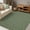 Green tone, variant on 10x13 Washable Modern Textured Stripe Rug Thin Non-Slip Low Pile Stain-Resistant Reinforced Edges Foldable Entryway Black