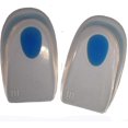 thumbnail image 1 of Silicone Gel Heel Cups/Pads 100% Medical Grade Silicone (Medium ( 6-9)) Blue, 1 of 3