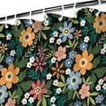 thumbnail image 3 of Pioneer Flower Floral Print Pattern Shower Curtain 72"x72" ,Bathroom Decorative Shower Curtains Set with 12 Hooks,Modern Waterproof Washable Shower Curtain, 3 of 6