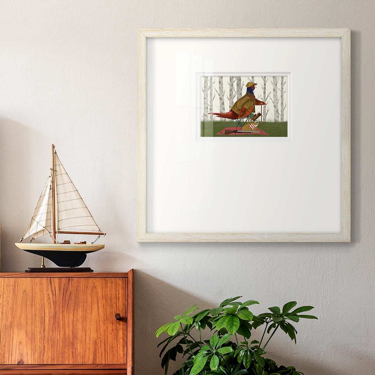 Pheasant Shooting Party 4Premium Framed Print