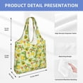 thumbnail image 2 of Xecao's Cute Dinosaurs Canvas Tote Bag is a versatile choice for women, serving as a stylish beach bag, shopping bag,and reusable grocery bag., 2 of 5