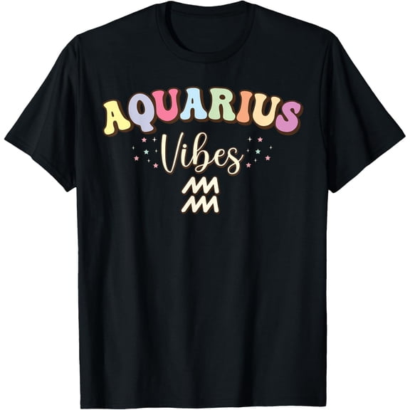 men and women can wear,January February birthday astrology Aquarius Zodiac sign T-Shirt